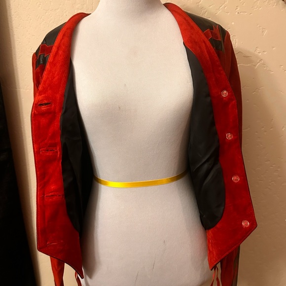 RICKY NELL Bolero Style western rodeo jacket Yellowstone leather - Picture 7 of 11